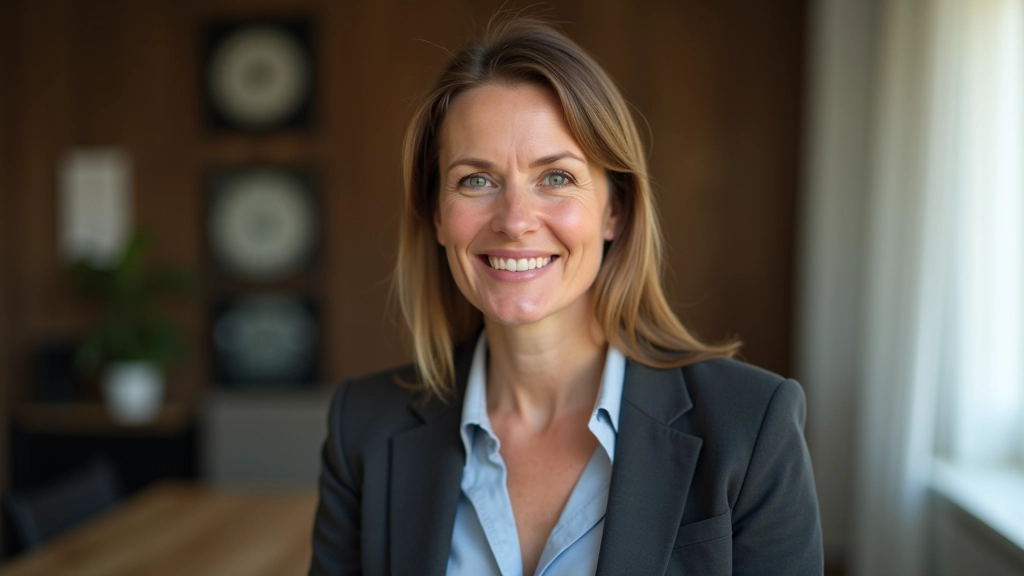 Frau mittleren Alters mit nachdenklichem Ausdruck, die sich finanzielle Unterlagen anschaut